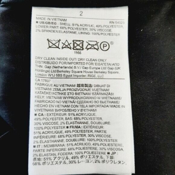 BANANA REPUBLIC Woven Thick Fabric Colorblock Mini Dress Sz 2 - Picture 9 of 9